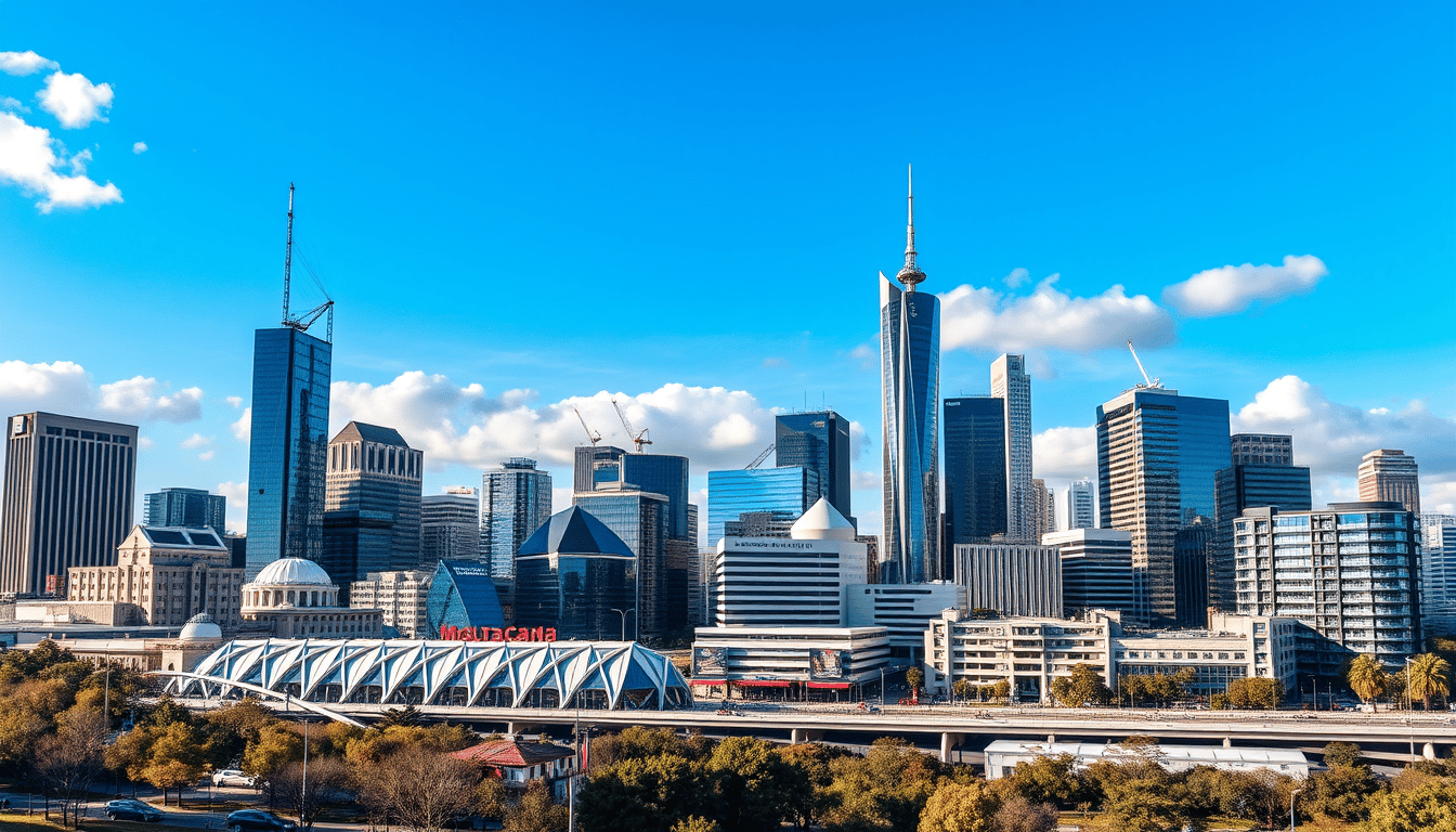 Melbourne cityscape illustration